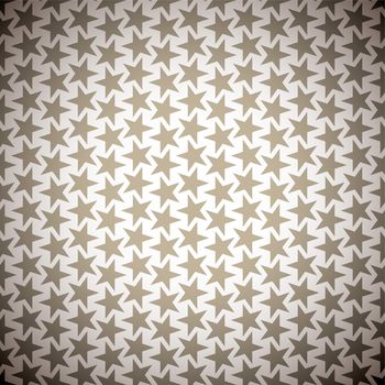 Seventies inspired brown retro background design with seamless pattern