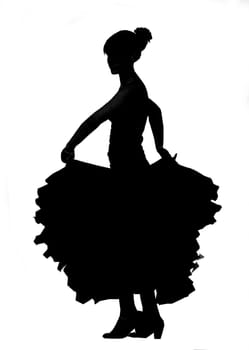flamenco dancer silhouette