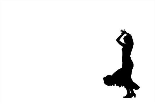 silhouette flamenco dancer