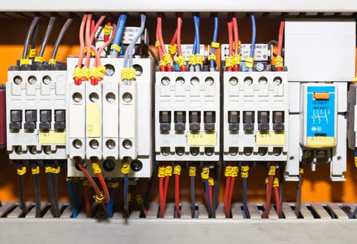 Control panel with circuit-breakers (fuse)