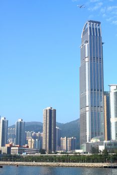 view over the modern city