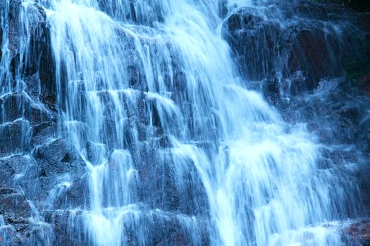 Close-up of waterfall 