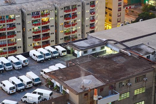 car park on building roof