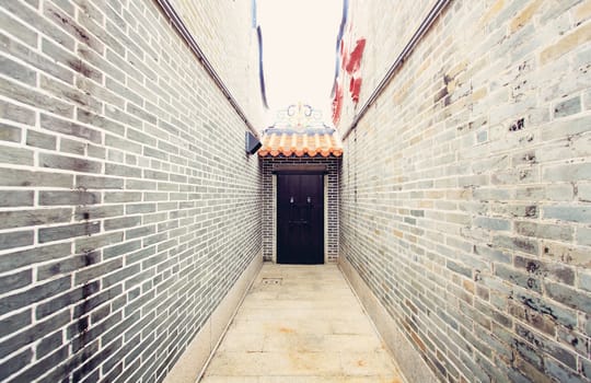 Traditional Chinese architecture, long corridor