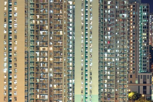 Hong Kong public housing apartment block 