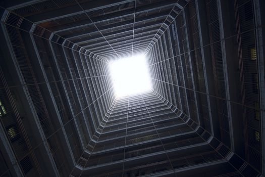 public housing apartment block in hongkong