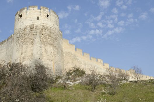 medieval fortress, stone sentinel in France