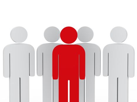 leadership team white people white leader red