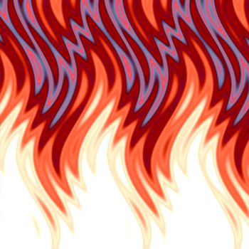 Hot flames background.