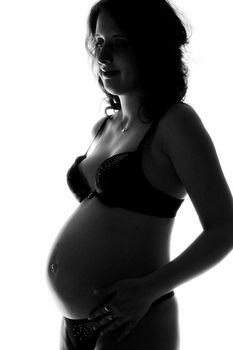 a woman model portrait in the studio