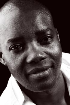 Studio portrait of a Brownish black African male