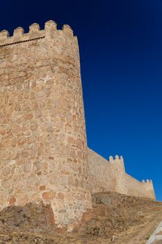 Wonderful medieval outer wall that protects and surrounds the city of Avila