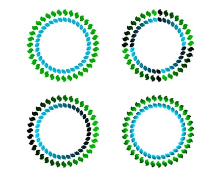 Coloured circles