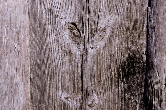 Old wooden wall fragment with interesting texture and surface background.