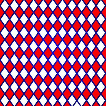 Pattern of a red, blue, white abstract background