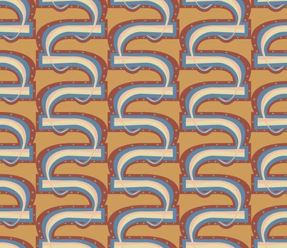 Seamless hook shape background pattern with small dots