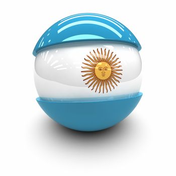3D  - Flag of Argentina
