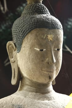 Buddha statues at the temple Suphanburi near Bangkok, Thailand.