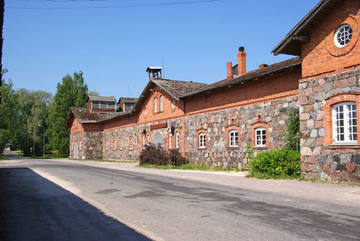 The house is built of large stones