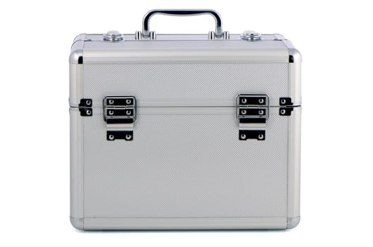 Metal case isolated on the white background.