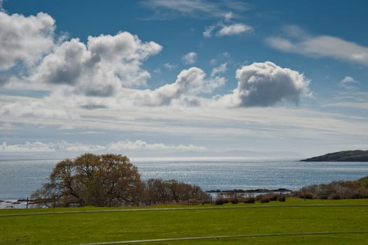 View of Islay field and coast