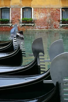 The Gondola parking lot in Venice, Italy.
