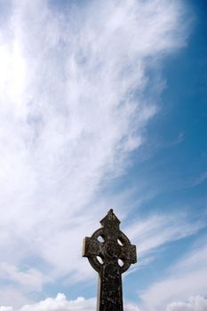 an old irish graveyard in Kerry on the west coast of Ireland