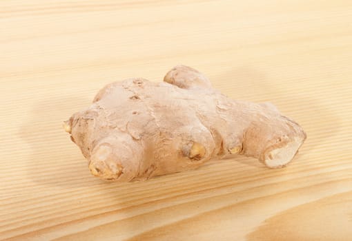 ginger root on a wooden table