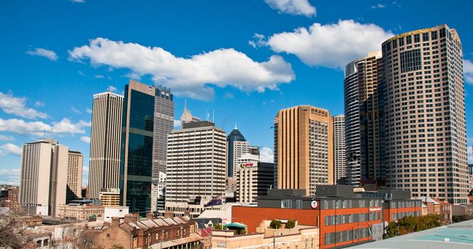 skyline and urban landscape in Sydney, australia