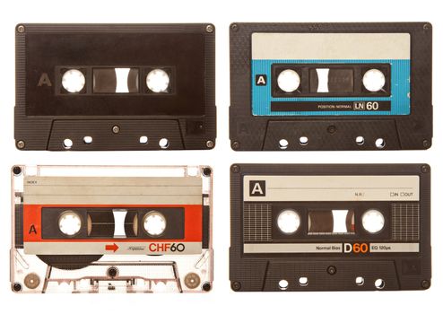 Retro audio cassettes