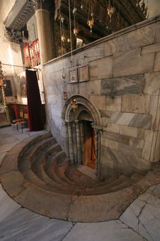 Entrance to the Grotto of the Nativity, Bethlehem