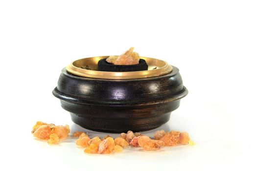 an incense bowl on a white background
