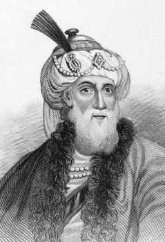 Titus Flavius Josephus (37-100) on engraving from 1800s. Romano-Jewish historian and hagiographer of priestly and royal ancestry. Published in London by L.Tallis.