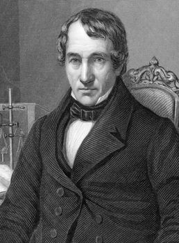 Thomas Thomson (1773-1852) on engraving from 1800s. Scottish chemist and mineralogist. Inventor of the saccharometer. Engraved by C.Cook after a picture by J.G.Gibbert and published by W.Mackenzie.