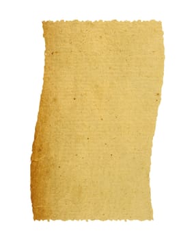 Vintage paper isolated in white