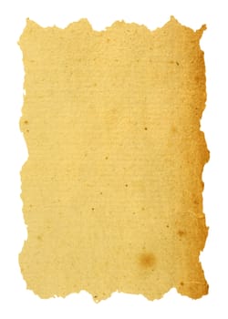Vintage paper isolated in white