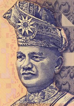 Tunku Abdul Rahman (1903-1990) on 2 Ringgit 1996 banknote from Malaysia. Chief Minister of the Federation of Malaya from 1955 and the country's first Prime Minister from independence in 1957.