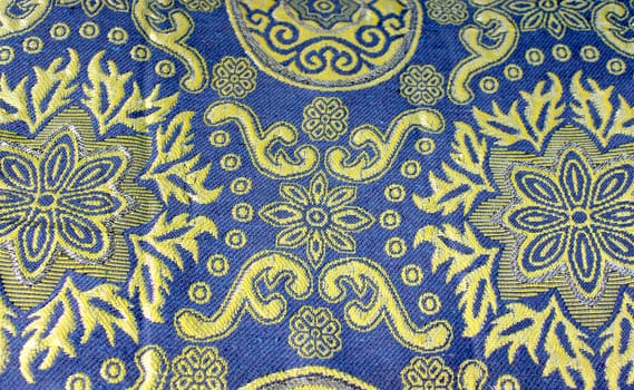 Vintage traditional Thai handmade fabric texture background