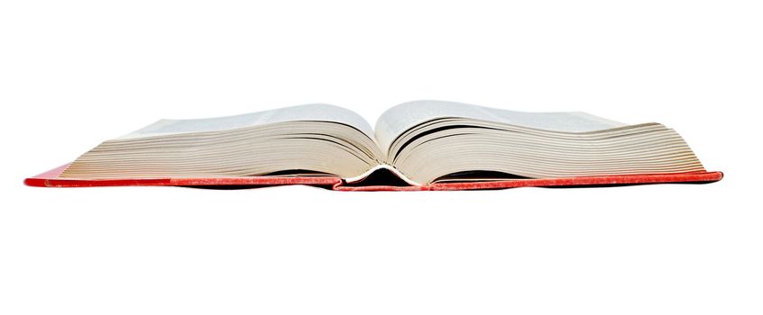 open red book isolated on white background
