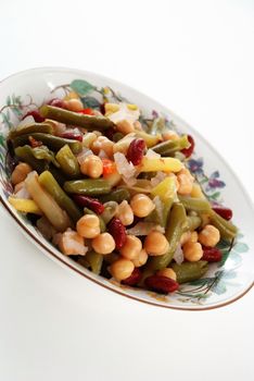 stock picture of a bean and vegetable salad