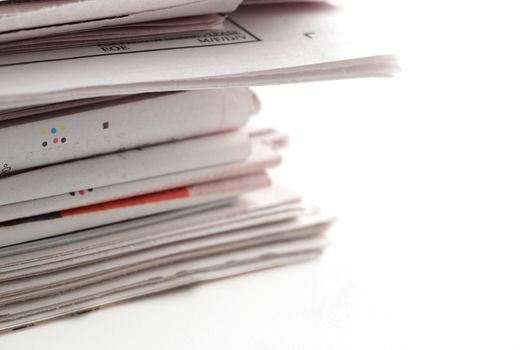 stock pictures of a stack of newspapers or magazines