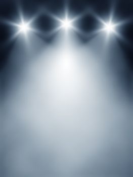 An image of a three lights stage