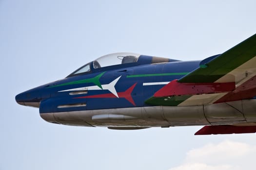 Acrobatic Airplane: Frecce Tricolori team, G91 R model