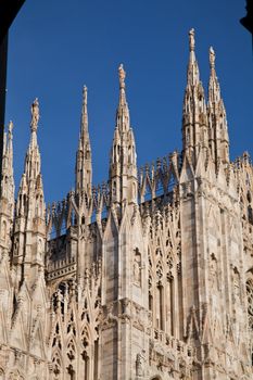The Gothic cathedral took nearly six centuries to complete. It is the fourth largest cathedral in the world and by far the largest in Italy.