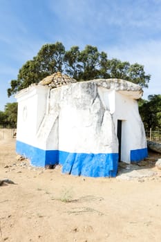 chapel from dolmen at Sao Brissos near Evora, Alentejo, Portugal