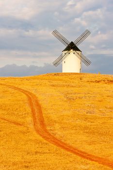 windmill, Alcazar de San Juan, Castile-La Mancha, Spain