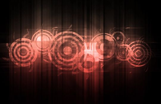Science Technology Data as a Abstract Art
