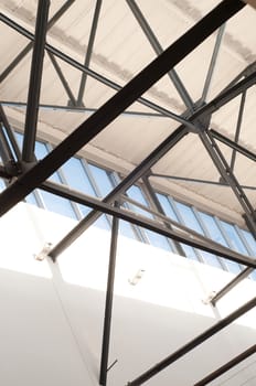 Shot of modern buildings, steel and glass, windows