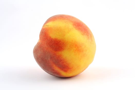 sweet peach on white background