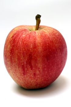 detail of a red juicy apple